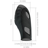 Pretty Love - Lich Silikon-Fingervibrator Schwarz