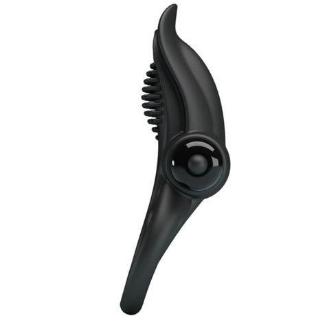 Pretty Love - Doppelter Vibrationsring + Klitorisstimulator 10 Vibrationen Schwarz