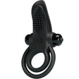 Pretty Love - Doppelter Vibrationsring + Klitorisstimulator 10 Vibrationen Schwarz