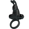 Pretty Love - Vibrationsring + Rabbit-Klitoris-Stimulator 10 Vibrationen Schwarz