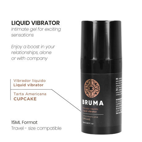 Bruma - Flüssiger Vibrator Ultra Gleitend Cupcake 15 ml