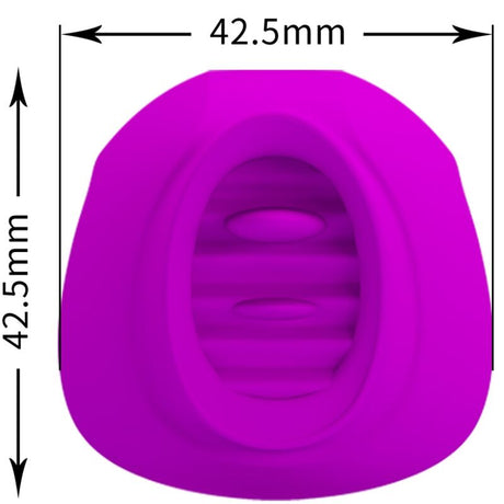 Auflegevibrator Estelle Zungen-Klitoris-Stimulator 12 Vibrationen Lila.2