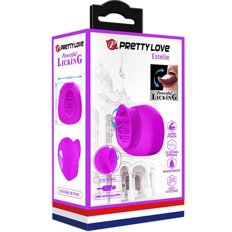 Auflegevibrator Estelle Zungen-Klitoris-Stimulator 12 Vibrationen Lila.5