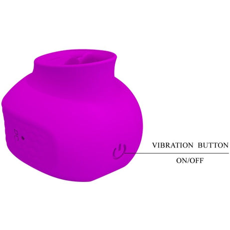 Auflegevibrator Estelle Zungen-Klitoris-Stimulator 12 Vibrationen Lila.3