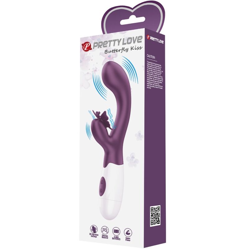 Pretty Love - Butterfly Kiss Rabbit Vibrator & g-Spot Stimulator Lila