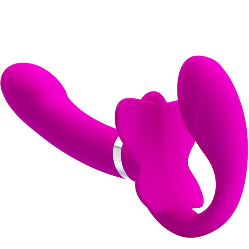 Pretty Love - Valerie Doppel-Strap-On-Vibrator 12 Vibrationen Lila