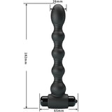 Pretty Love - Lynn Silikon Anal Plug 10 Vibrationen Schwarz