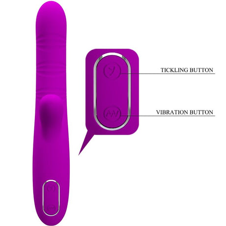 Pretty Love - Angelique Multifunktionsvibrator + Klitorisstimulator Lila