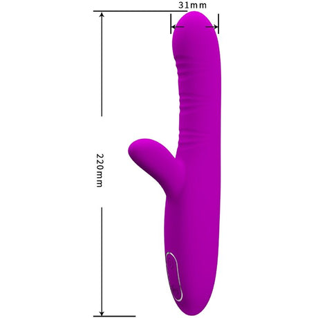Pretty Love - Angelique Multifunktionsvibrator + Klitorisstimulator Lila