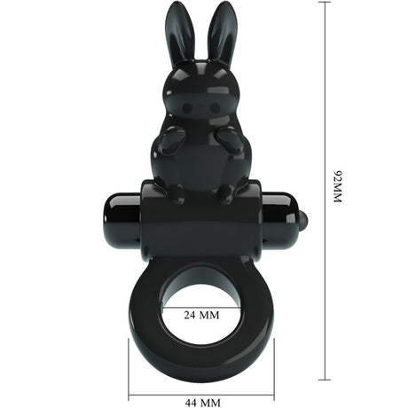 Pretty Love - Aufregender Ring Rabbit Vibratorring 10 Vibrationen Schwarz