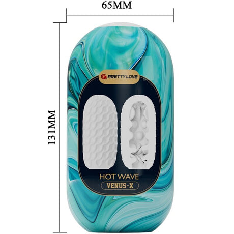 Masturbator Hot Wave Männlicher aus Silikon Weiss Weiß.2
