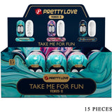 Pretty Love - Venus x 15 Männliche Masturbatoren aus Silikon, Weiss