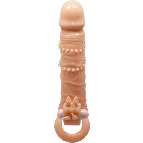 Penishülle Connor + Klitorisstimulator Fleisch Hautfarbe 6,7 cm.1