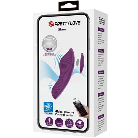 Vibrator Mane Lay On Clitoris 10 Vibrationen Fernbedienung Lila.5