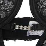 Subblime - 954185 Spitzen-Babydoll mit Verstellbaren Trägern Schwarz S/M