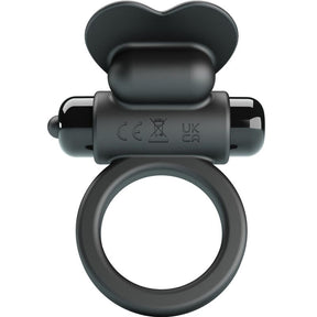 Pretty Love - Debonaire Vibrationsring Kaninchen 10 Vibrationen Schwarz