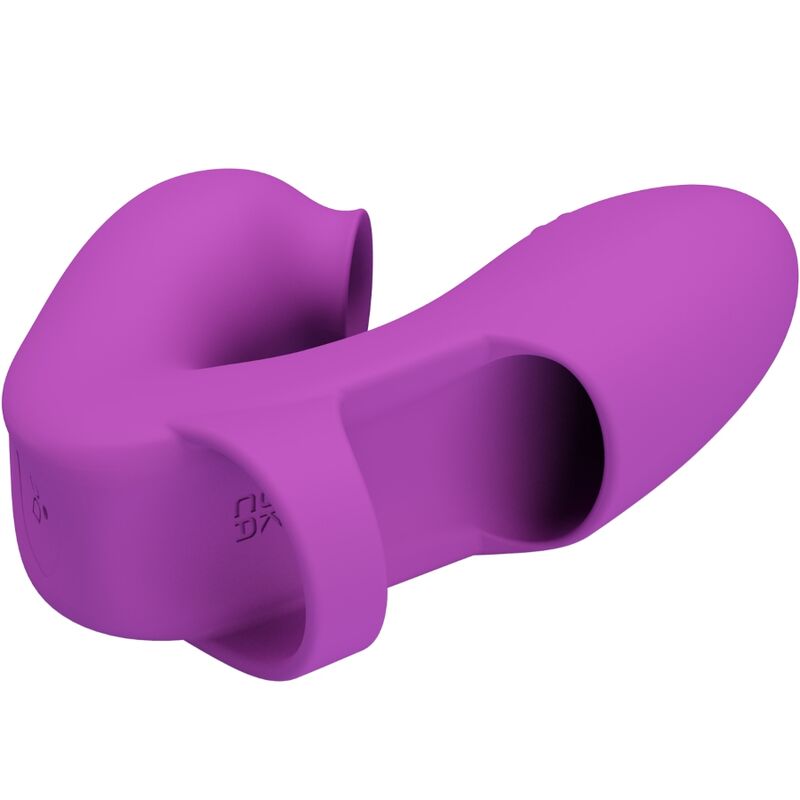 Pretty Love - Athena Fingervibrator mit Klitorisstimulator Lila