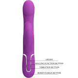Pretty Love - 4 in 1 Multifunktionsvibrator & Stimulator Lila