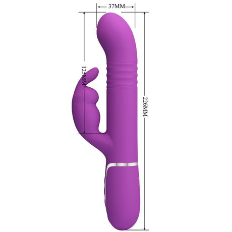 Pretty Love - Coale 4 in 1 Multifunktions-Rabbit-Vibrator Lila
