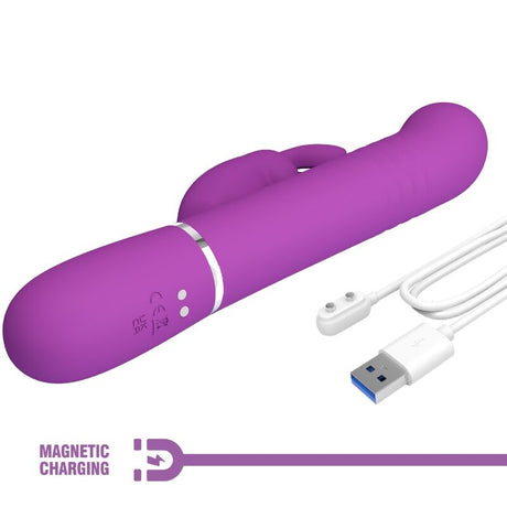 Pretty Love - Coale 4 in 1 Multifunktions-Rabbit-Vibrator Lila