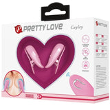 Pretty Love - Cailey Nippelklemmen 10 Vibrationen Fernbedienung Rosa