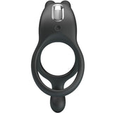 Pretty Love - Seth Doppel-Vibrationsring Rabbit 7 Vibrationen Schwarz