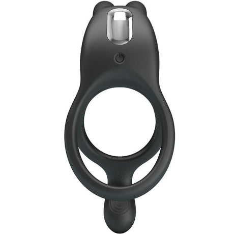 Penisring Seth Doppel-Vibrationsring Rabbit 7 Vibrationen Schwarz