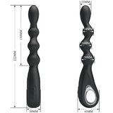 Pretty Love - Federer Analvibrator 12 Vibrationen Schwarz