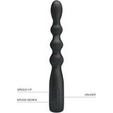 Pretty Love - Federer Analvibrator 12 Vibrationen Schwarz