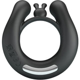 Pretty Love - Dahlia Vibrationsring + Klitorisstimulator 12 Vibrationen Schwarz