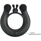 Pretty Love - Dahlia Vibrationsring + Klitorisstimulator 12 Vibrationen Schwarz