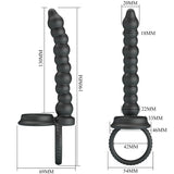 Pretty Love - Dillion Doppelte Penetration Cock Ring Schwarz