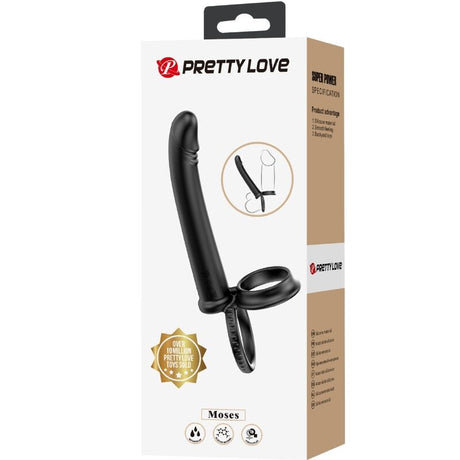 Pretty Love - Dillion Doppelte Penetration Doppelter Cockring Schwarz