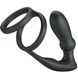 Pretty Love - Emoni Penisring + Anal Plug 12 Vibrationen Schwarz