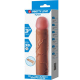 Pretty Love - Kylian Penishülle mit 7,6 cm Verlängerung Mulatte