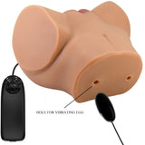 Crazy Bull - Emilia Ass Vibrator mit Realistischer Vagina und Anus-Fleisch-Fernbedienung