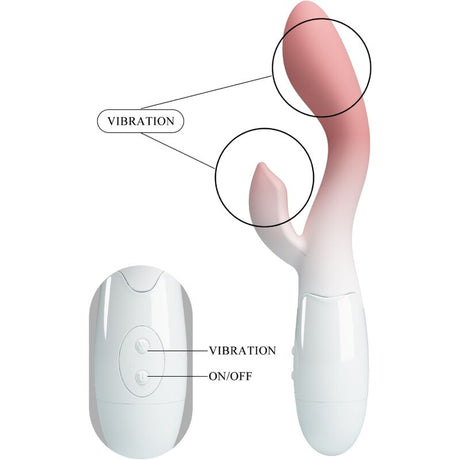 Pretty Love - Brighty g-Spot Vibrator + Klitoris-Stimulator 30 Vibrationen Rosa