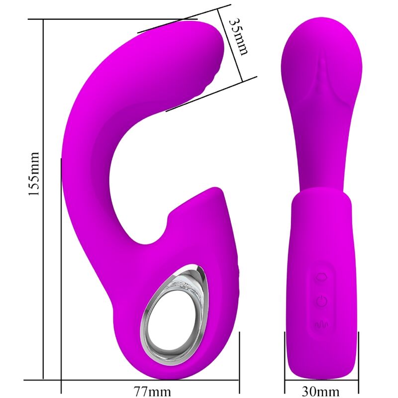 Pretty Love - Sibel Sibel g-Spot Vibrator + Klitoris-Stimulator 10 Vibrationen Lila
