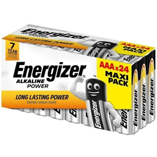 Energizer - Alkaline Power Aaa Alkaline Batterie Lr03 Box*24 (3 Boxen*8 Batterien)