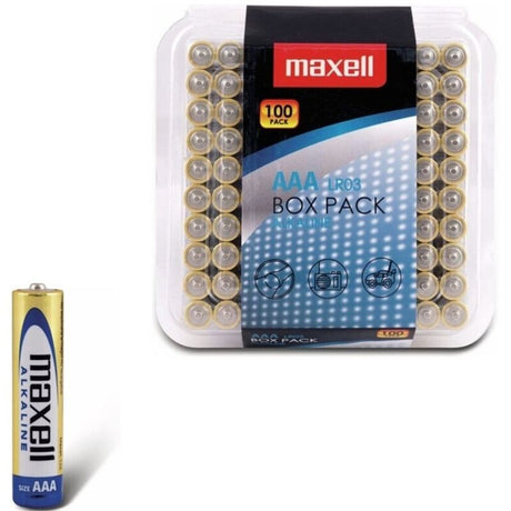 Maxell - Alkalische Batterie Aaa Lr03 Pack*100 Batterien