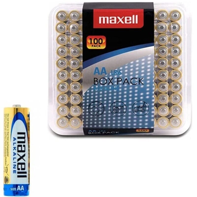 Maxell - Alkalische Batterie Aa Lr6 Pack*100 Batterien