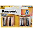 Panasonic - Alkaline-Batterie Aa Lr6, Bronze, 8 Stück im Blister