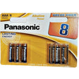 Panasonic - Alkaline-Batterie Aaa Lr03, Bronze, 8 Stück im Blister
