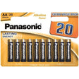 Panasonic - Alkaline-Batterie Aa Lr6, Bronze, Blisterpackung mit 20 Stück