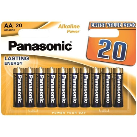 Panasonic - Alkaline-Batterie Aa Lr6, Bronze, Blisterpackung mit 20 Stück