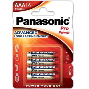 Panasonic - Pro Power Alkaline Aaa Batterie Lr03 Blister*4