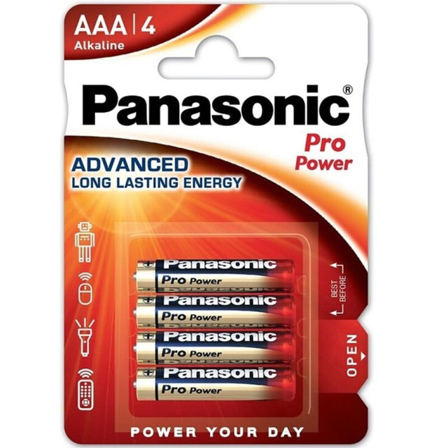 Panasonic - Pro Power Alkaline Aaa Batterie Lr03 Blister*4