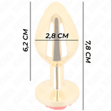 Kink - Plug Anal Gold Rose Rot Grösse S
