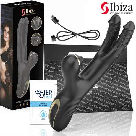Ibiza - Zwei Drachen Doppelvibrator Schwarz