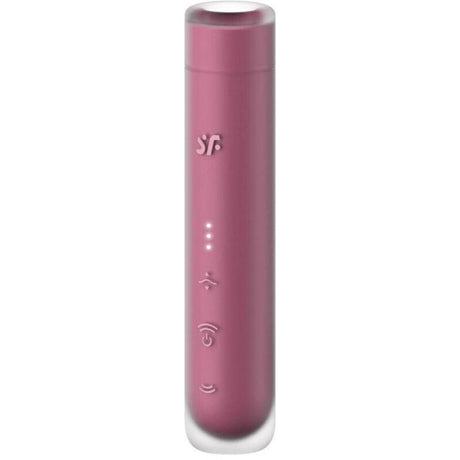 Auflegevibrator First Kiss Wave Klitoris-Stimulator Granat